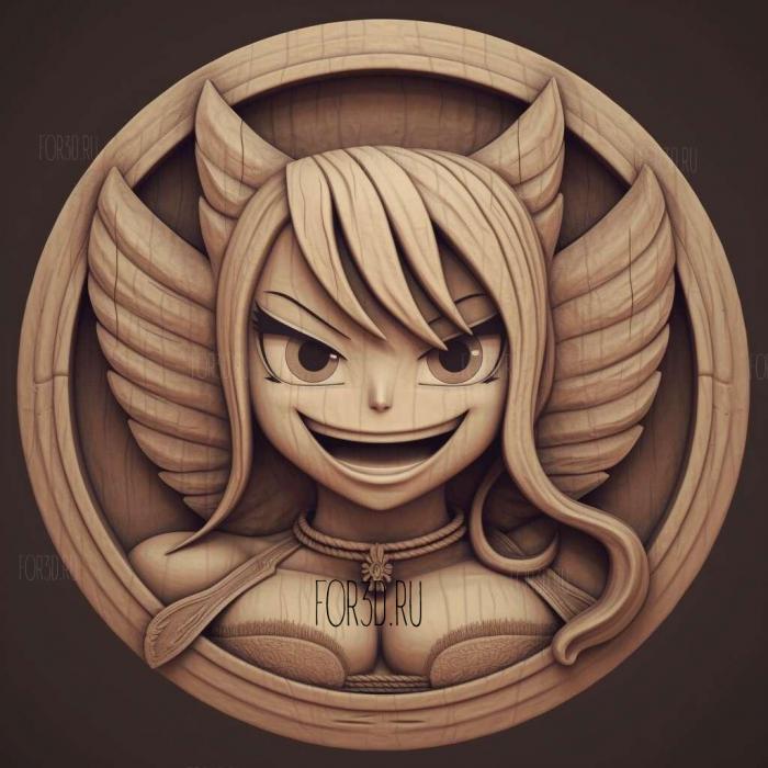 Happy from Fairy Tail Fairy Tail 3 stl model for CNC